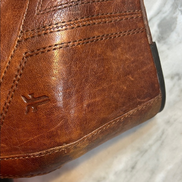 Frye Chestnut Leather Ankle Booties - Picture 4 of 9